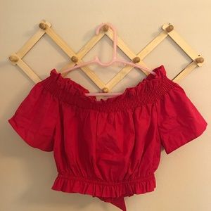 Zara cropped smock top nwot size S